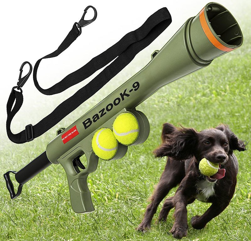 Backyard Blasters BazooK9 Dog Tennis Ball Gun Launcher 
