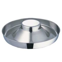 Stainless Steel Puppy Saucer with Dome.